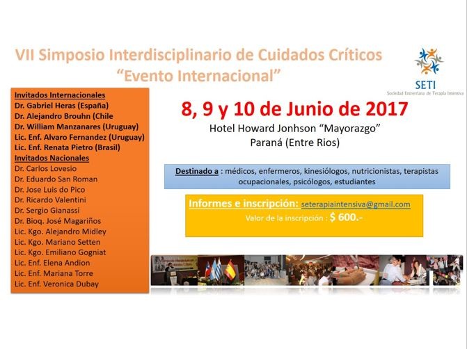 IV Simposio Internacional de Cuidados Crticos Evento Internacional